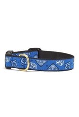 Up Country Blue Bandana Collar: Narrow, S