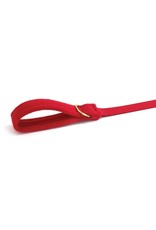 Up Country Padded Comfort Lead: red/ Narrow, 6 ft