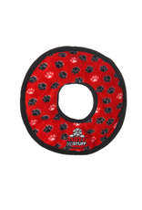 Tuffys No Stuff Ultimate Ring: Red, paw print