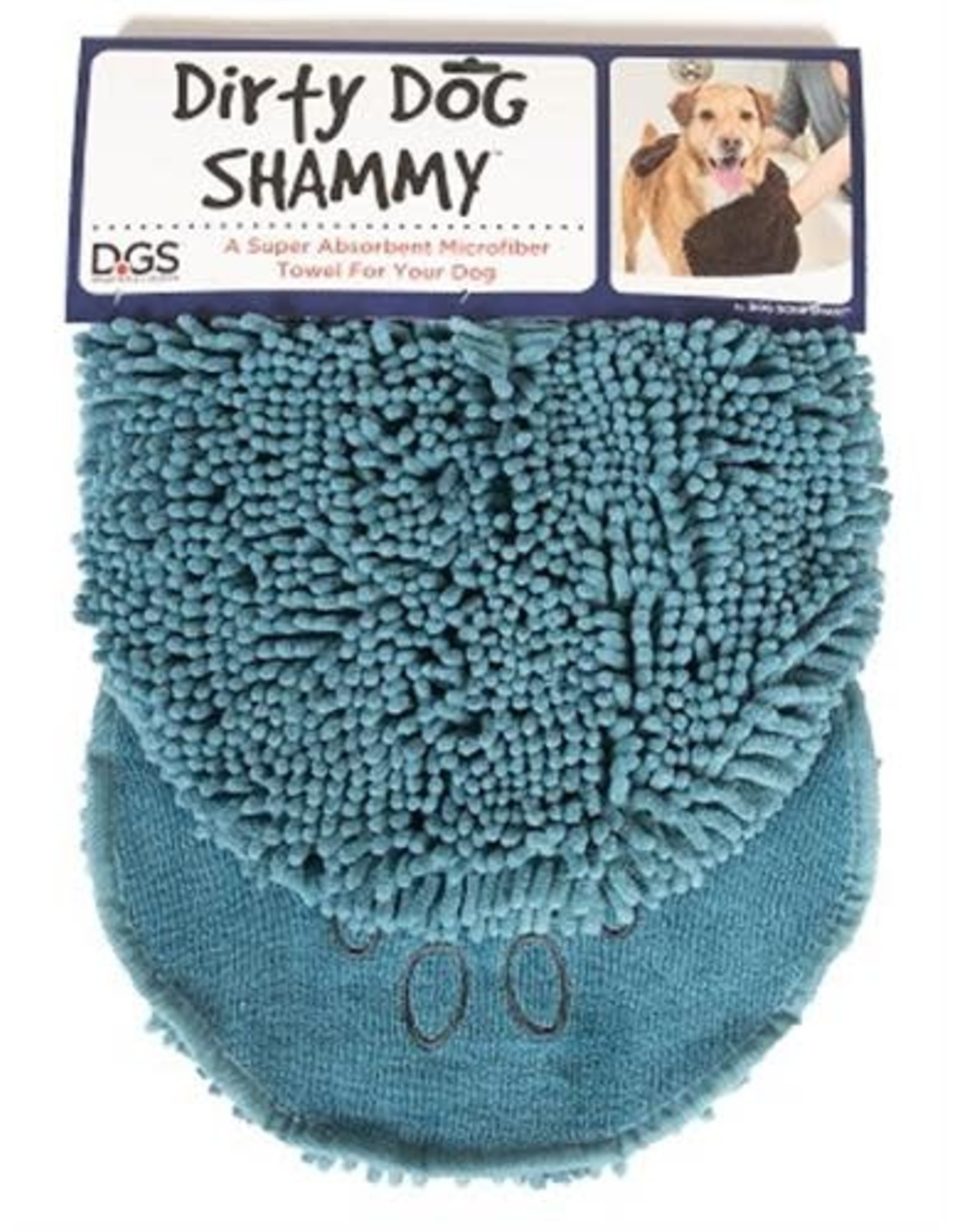 Dog Gone Smart Pet Products Dirty Dog Shammy Towel: Pacific Blue, os