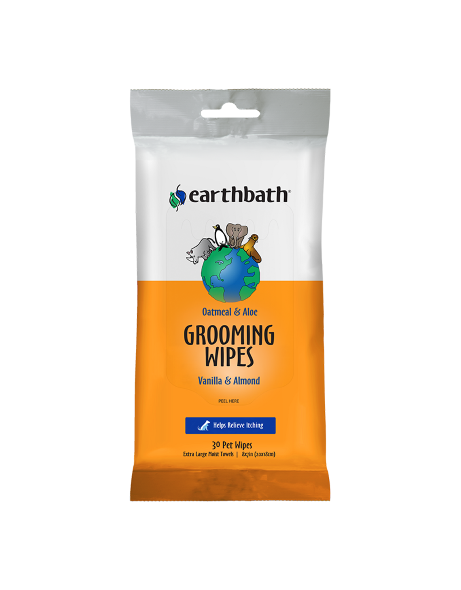 Earthbath Earthbath Dog Wipes: Oatmeal & Aloe, 30 wipes