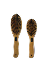 Bamboo Groom Bamboo Brush w/ Bristles & Stainless Steel Pins: S/M