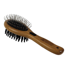 Bamboo Groom Bamboo Brush w/ Bristles & Stainless Steel Pins: L