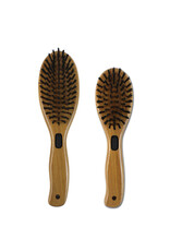 Bamboo Groom Bamboo Brush w/ Bristles & Stainless Steel Pins: L