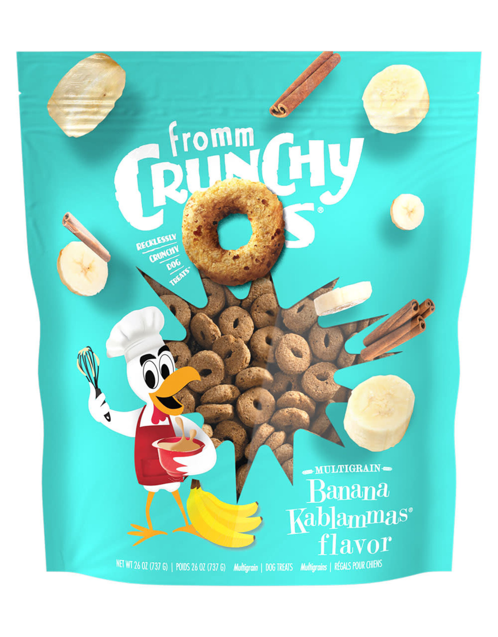 Fromm Fromm Crunchy O's: Banana Kablammas, 26 oz