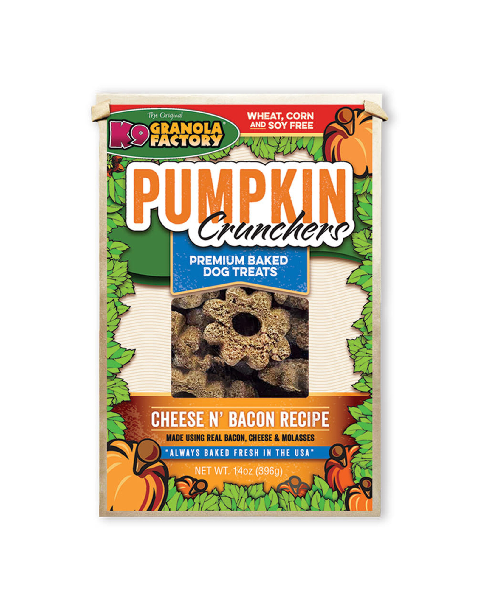 K9 Granola Factory K9 Granola Factory Pumpkin Crunchers: Cheese N Bacon, 14 oz