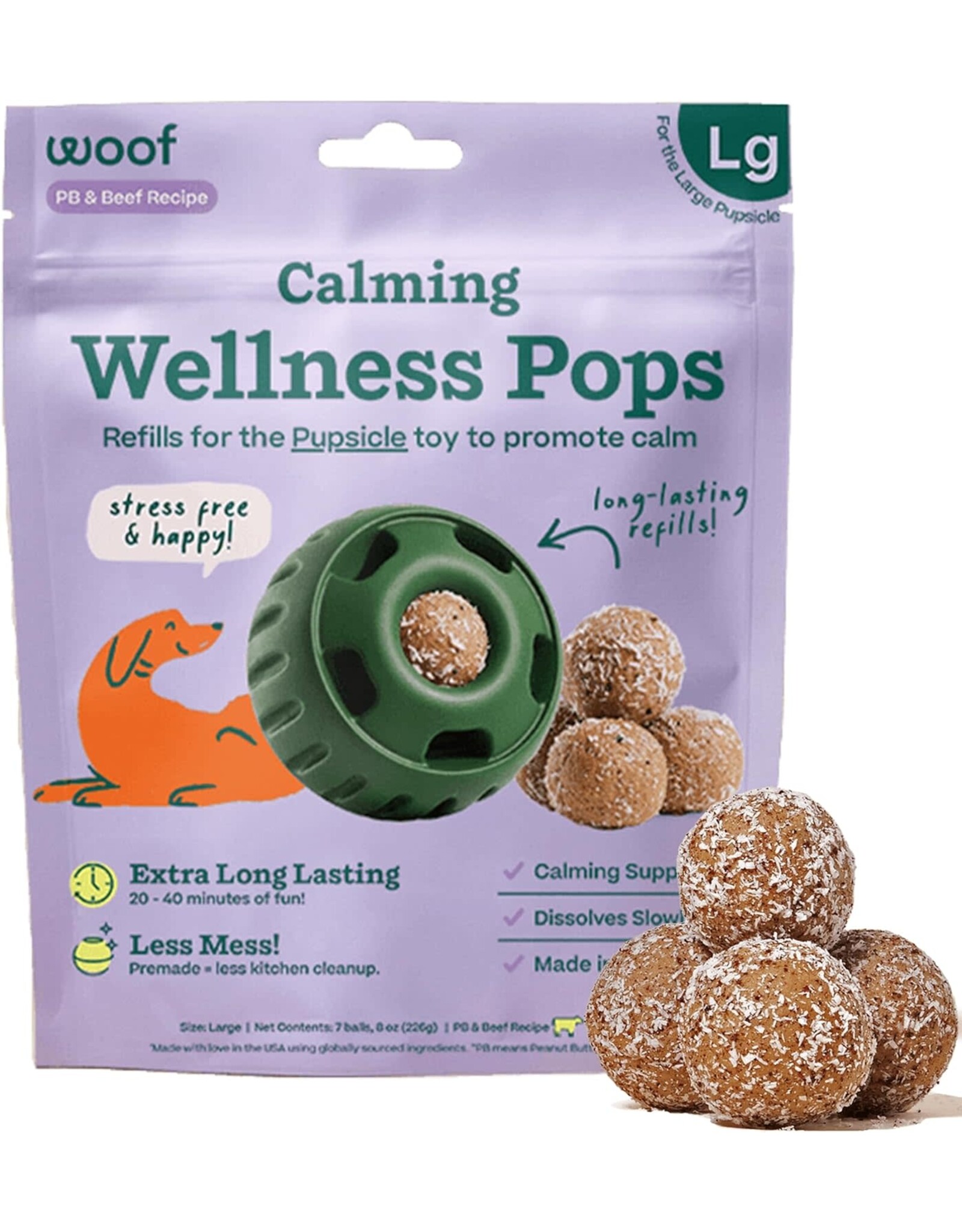 Woof Woof Pupsicle Wellness Pops: Calming, L