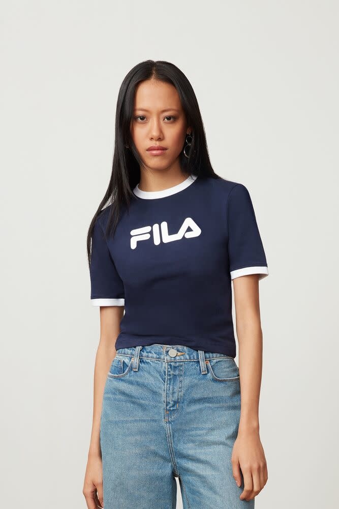 Fila tionne cropped best sale tee