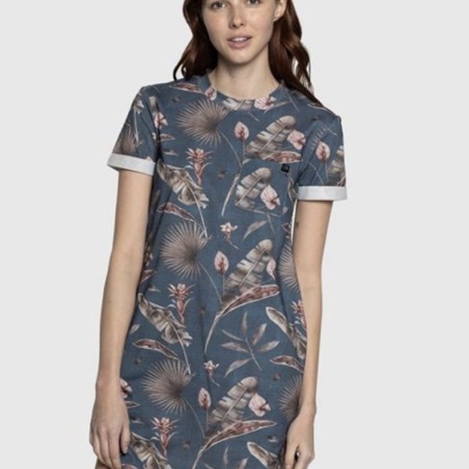 TEE DRESS TROPICAL FLORAL