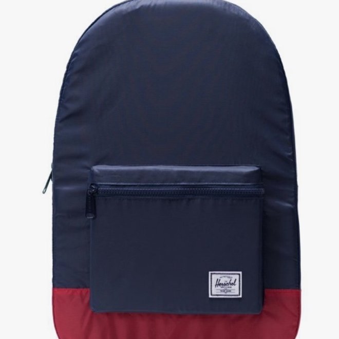 PACKABLE DAYPACK BACKPACK  NVY RED