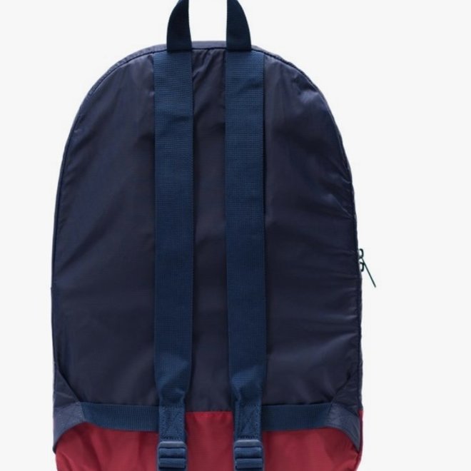 PACKABLE DAYPACK BACKPACK  NVY RED