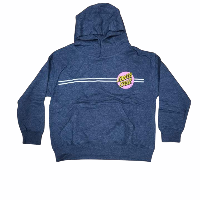 GIRLS OTHER DOT PO HOODY HEATHER GREY/PINK