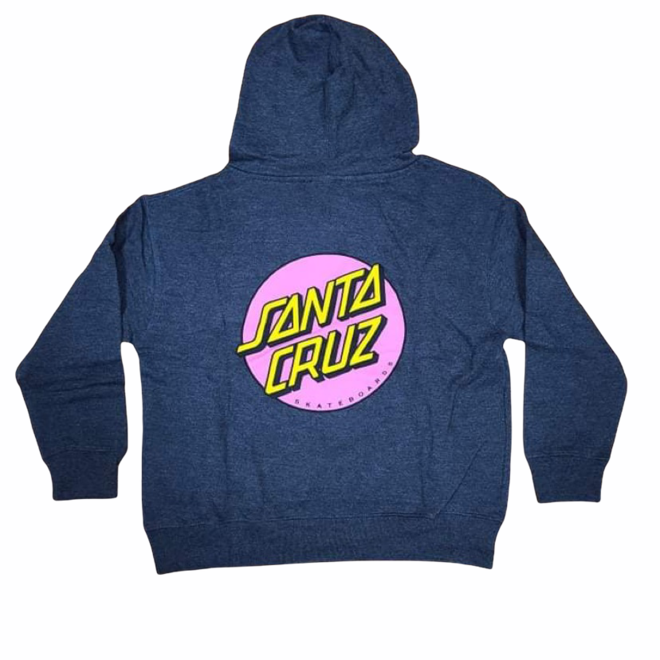 GIRLS OTHER DOT PO HOODY HEATHER GREY/PINK