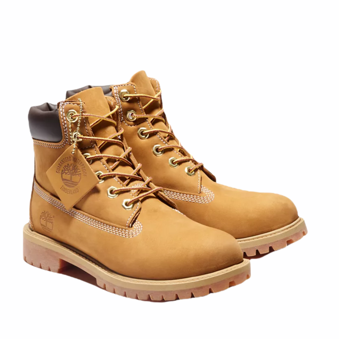 YOUTH PREMIUM 6 IN WATERPROOF BOOT WHEAT NUBUCK