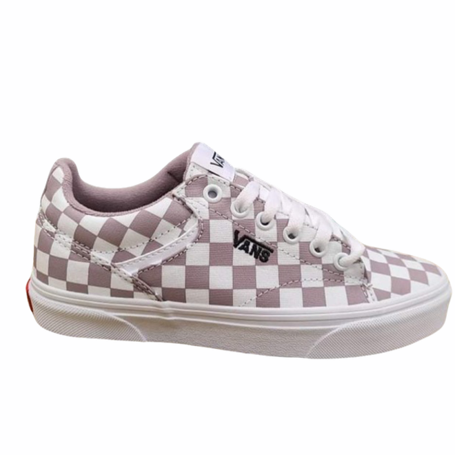 W VANS SELDAN CHECKERBOARD PRPDOVEWHT 