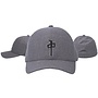 DELTA FLEXFIT HAT HEATHER BLACK GREY