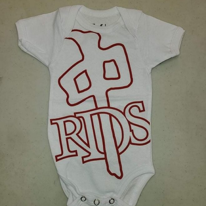 TODDLER  MEGA OG ONESIE WHITE/RED