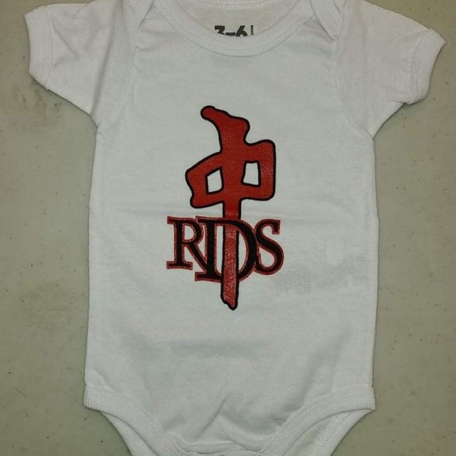 TODDLER OG ONESIE WHITE/RED