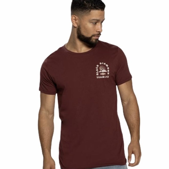 BLACK DIAMOND SS TEE BURGUNDY