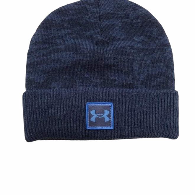 YOUTH GRAPHIC KNIT BEANIE NAVY