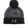 YOUTH BIG LOGO POM BEANIE BLACK