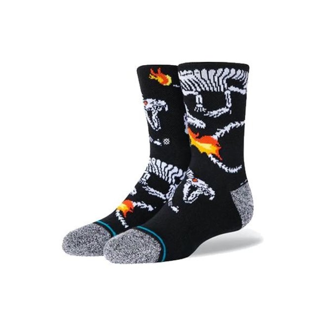 YOUTH SOCKS SKULLY PREDATOR BLACK