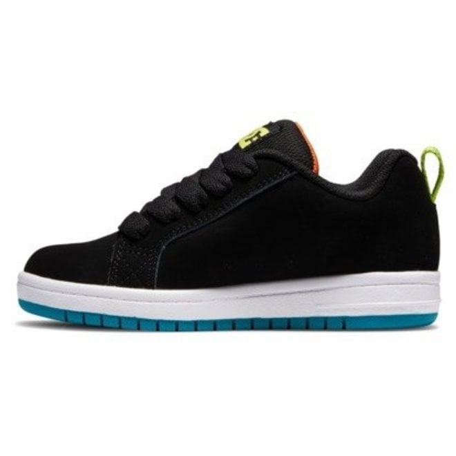 KIDS DC COURT GRAFFIK BLACK GREEN YELLOW XKGY - Laces