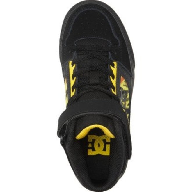 KIDS PURE HIGH TOP EV BLACK YELLOW RED XKYR