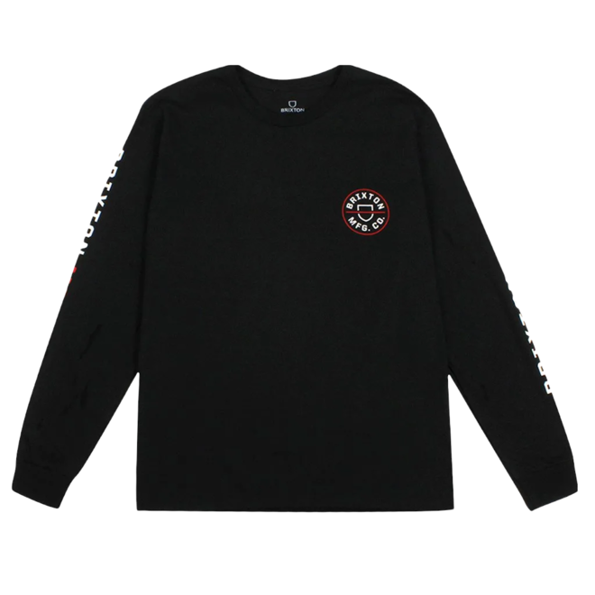 CREST LS TEE BLACK/CREAM