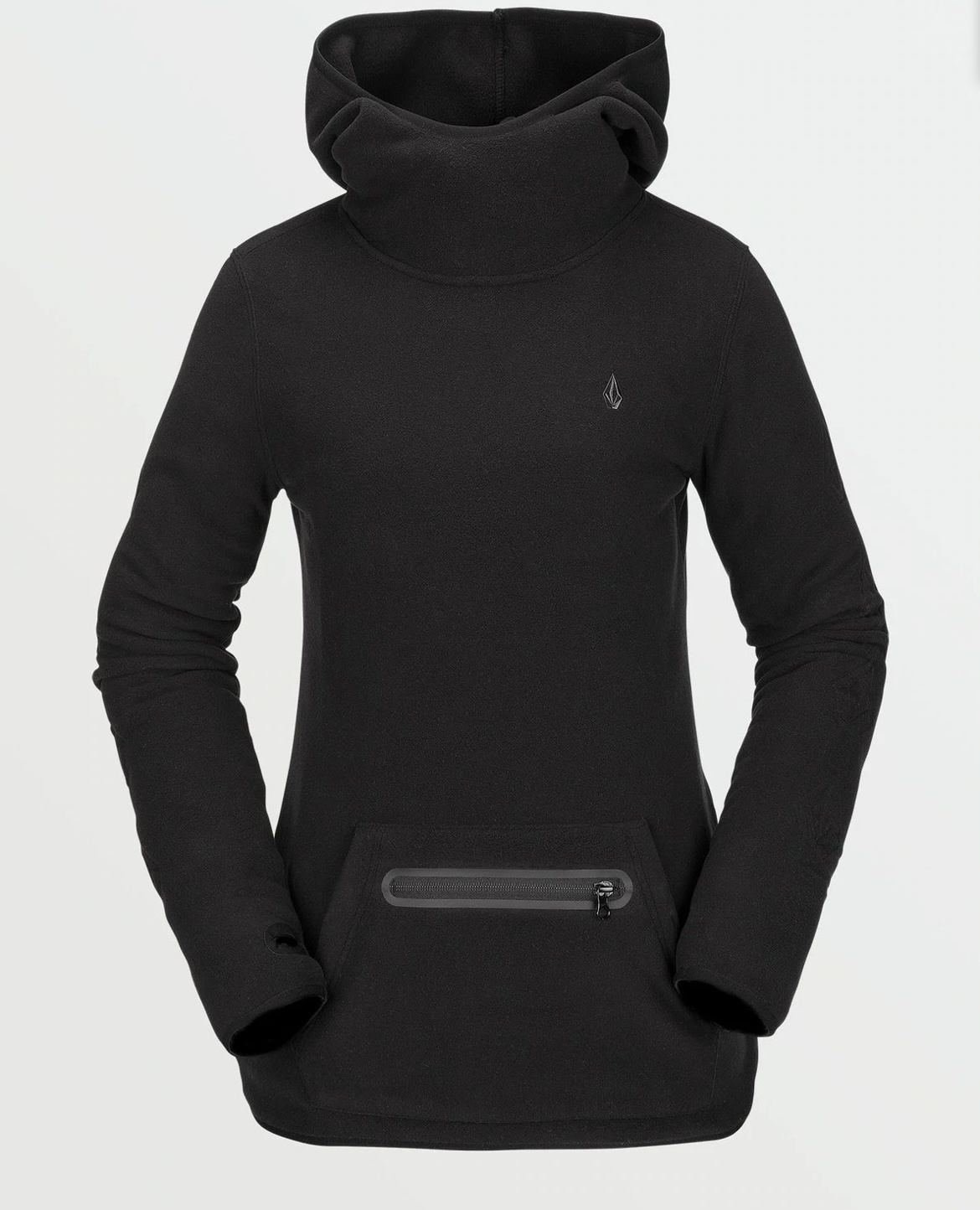 VOLCOM POLARTEC MICRO HOODY BLACK M ボルコム