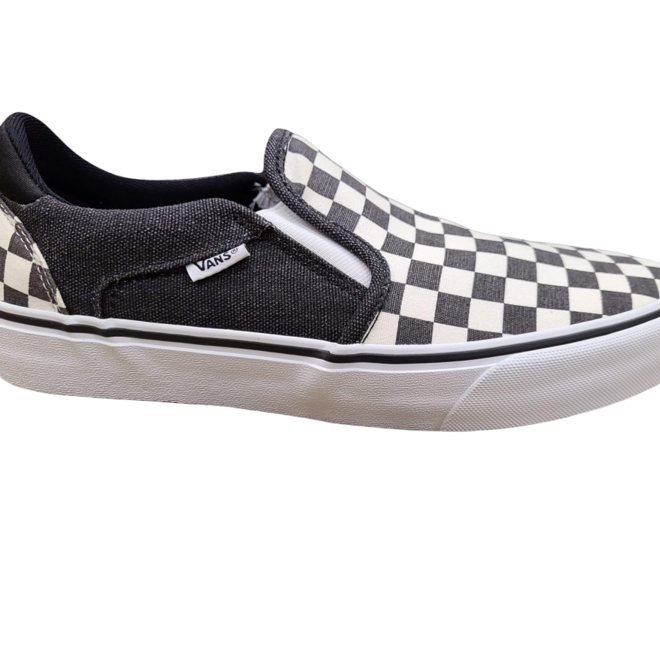 ASHER DELUXE (WASHED CHECK) BLACK/WHITE
