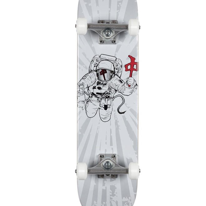 COMPLETE SPACE MAN SKATEBOARD WHITE