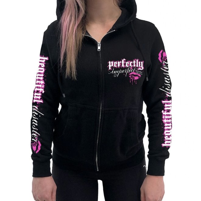 PERFECTLY IMPERFECT PO HOODY BLACK/PINK