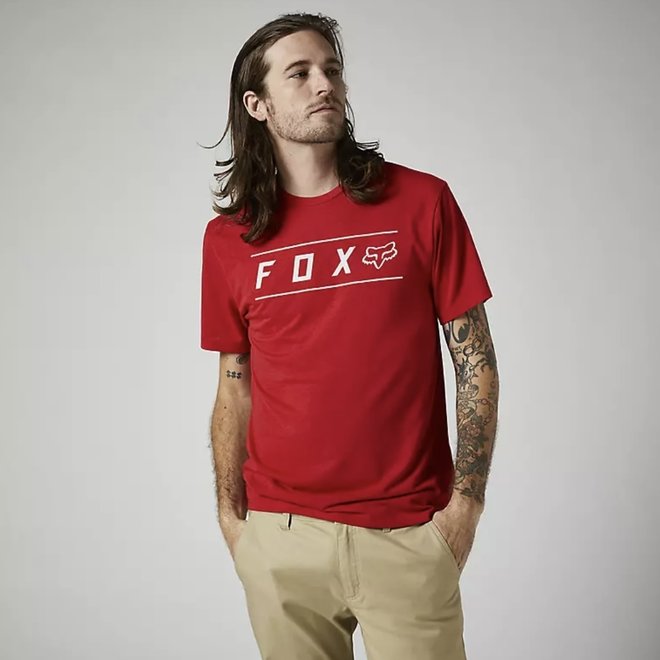 FOX PINNACLE SS TECH TEE FLM RED