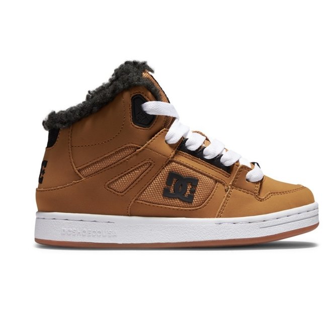 DC PURE HIGH TOP BROWN/WHEAT WNT
