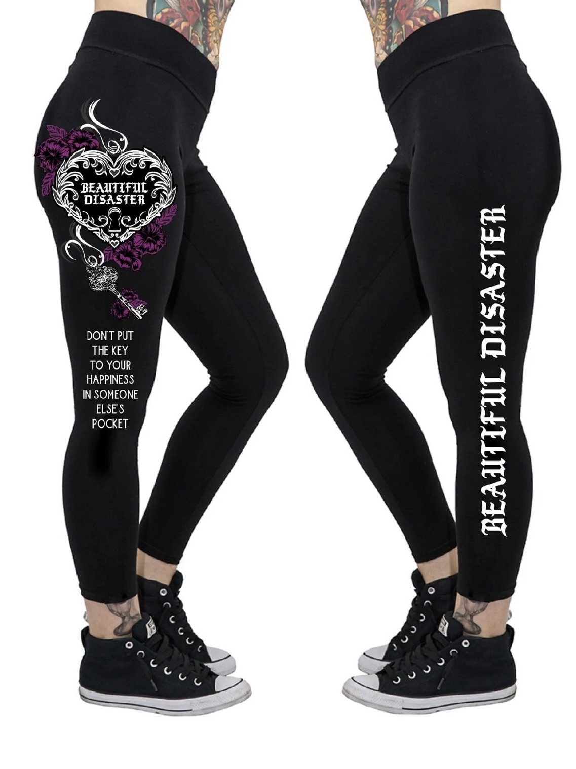 BD KEY TO HAPPINESS LEGGINGS BLACK - Laces