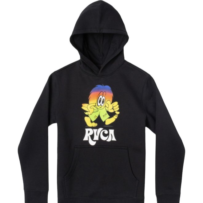 YOUTH RVCA COUSIN D PO HOODY BLK