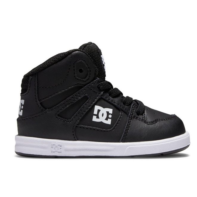 TODDLERS DC PURE HIGH TOP BLACK WHITE BKW