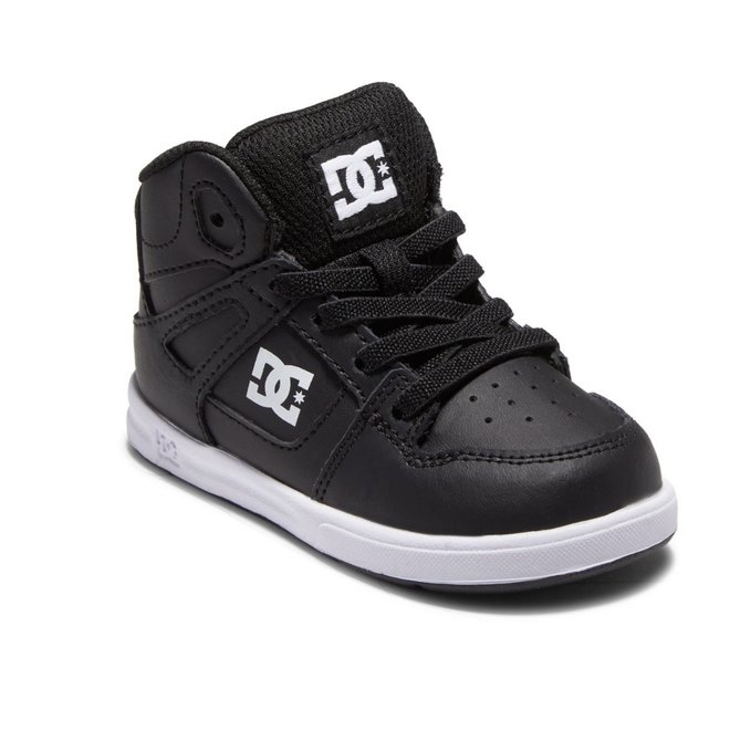 TODDLERS DC PURE HIGH TOP BLACK WHITE BKW