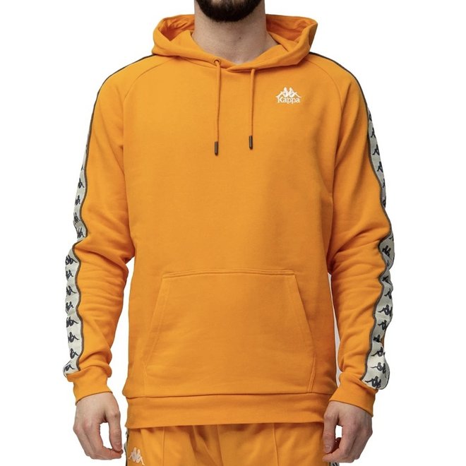 KAPPA 222 BANDA HURRY PO HOODY ORANGE BEIGE GREY