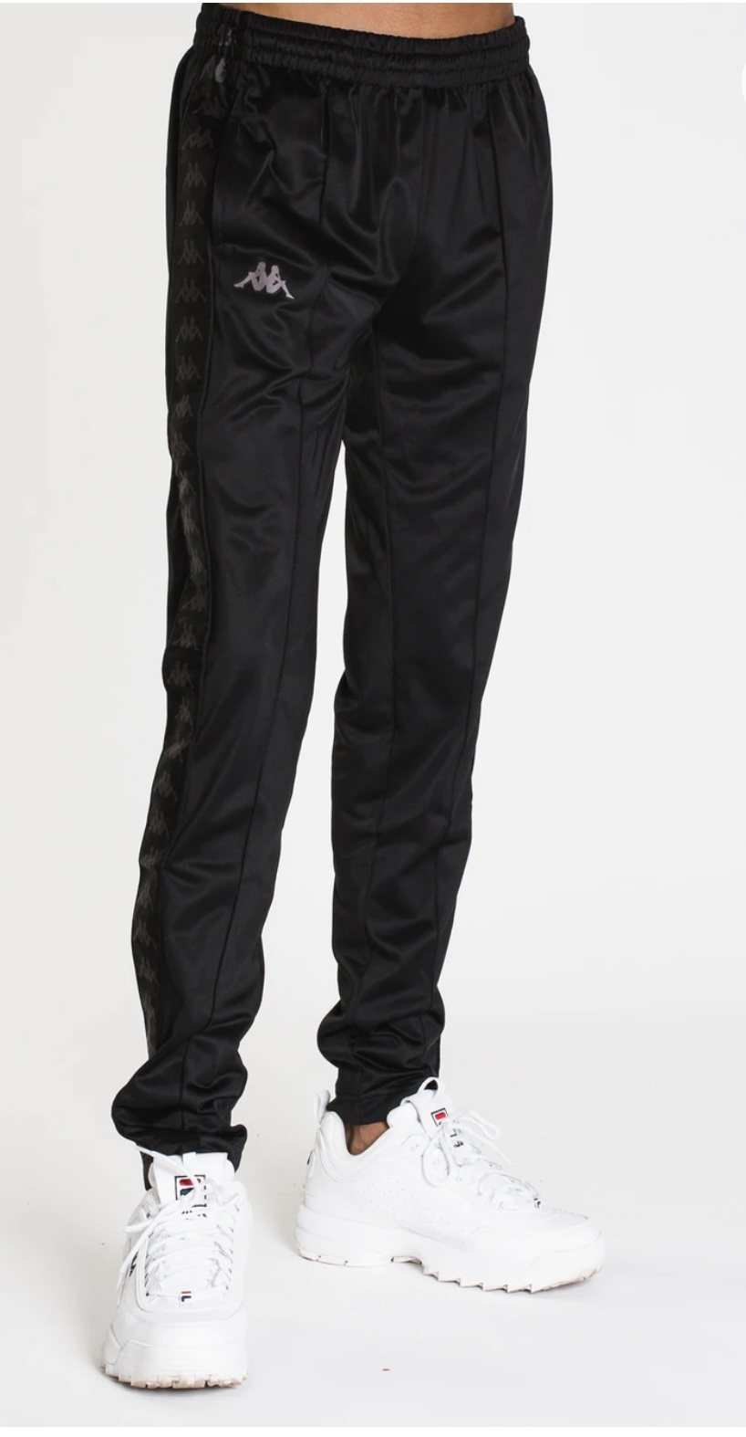 Kappa: Black Casual Pants now up to −85%