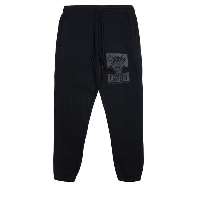 CROOKS MAD KELPTO SWEATPANTS BLACK BLACK