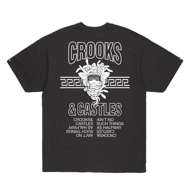 CROOKS MEDUSA SS TEE BLACK