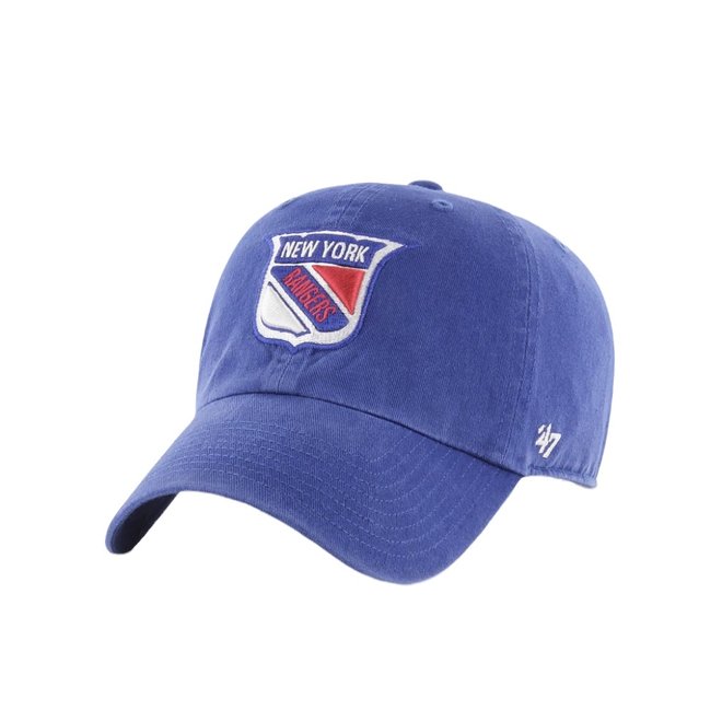 47BRAND NEW YORK RANGERS CLEAN UP ADJUSTABLE HAT BLUE