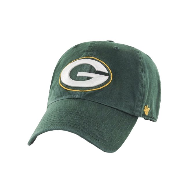 47BRAND GREEN BAY PACKERS CLEAN UP ADJUSTABLE HAT GREEN