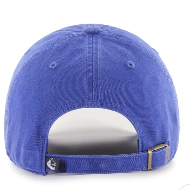 47BRAND VANCOUVER CANUCKS CLEAN UP ADJUSTABLE HAT BLUE