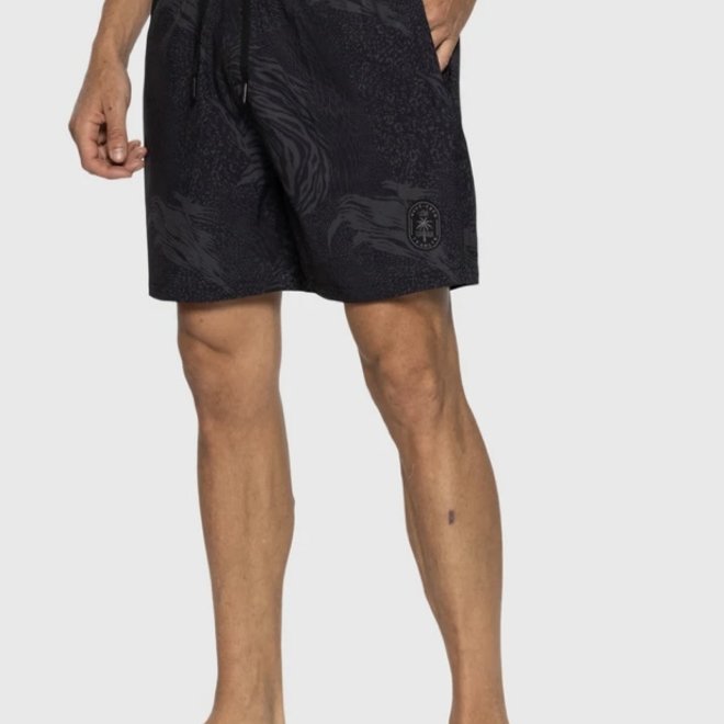 TEAMLTD BLACK SAFARI SWIM SHORTS BLACK