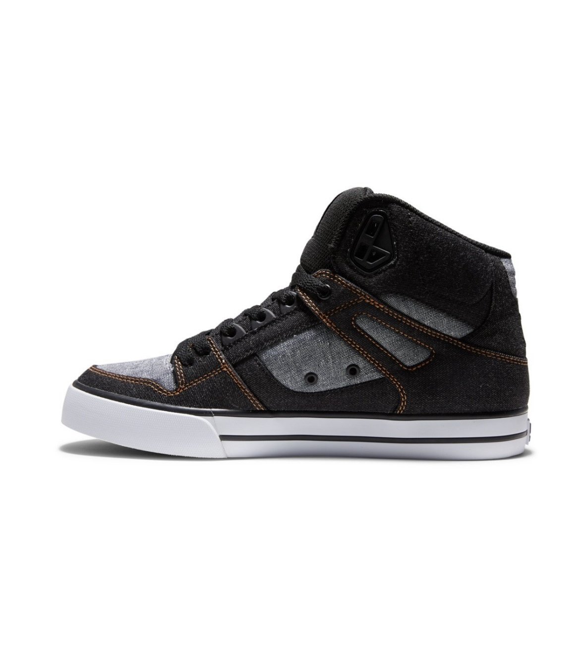 DC PURE HIGH TOP WC BLACK ARMOUR BLACK(1AB) - Laces
