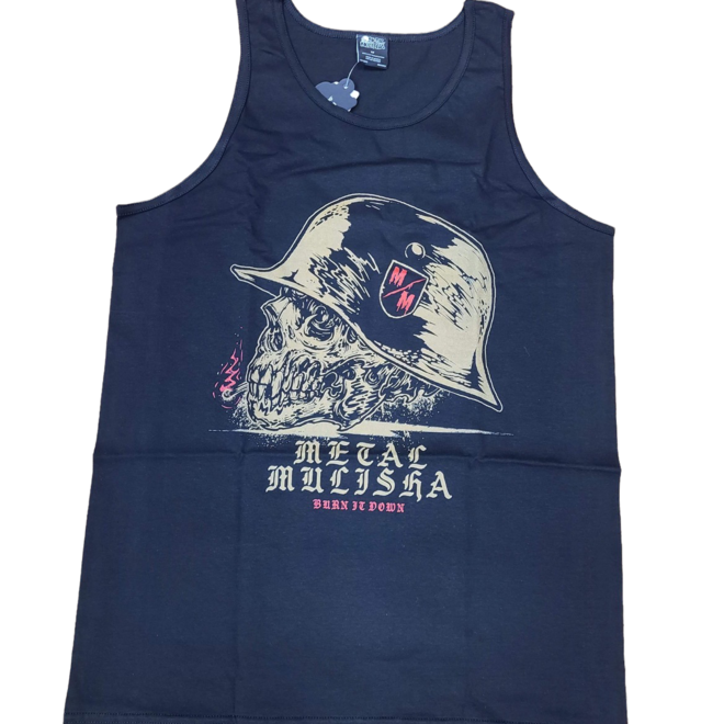 METAL MULISHA BURN IT DOWN TANK BLACK