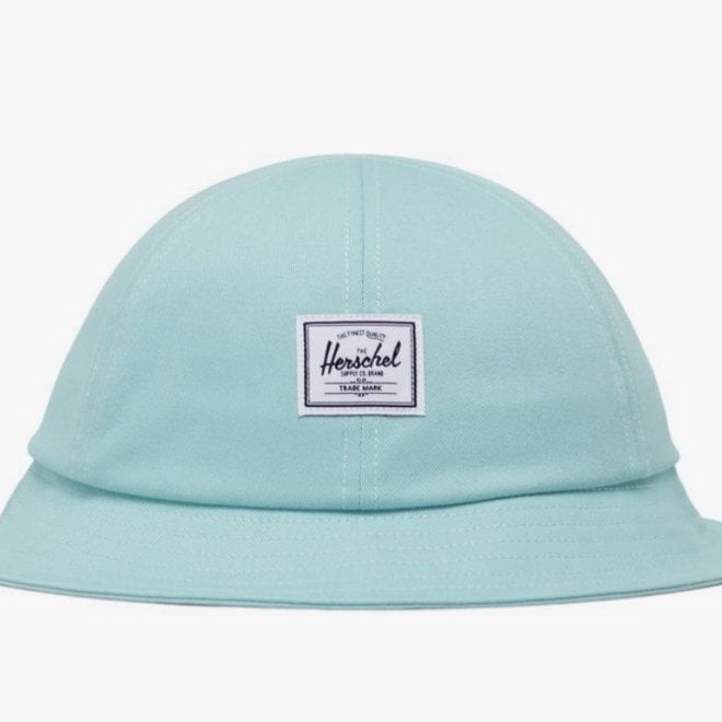 HERSCHEL HENDERSON BUCKET HAT AQUA SKY/WHITE